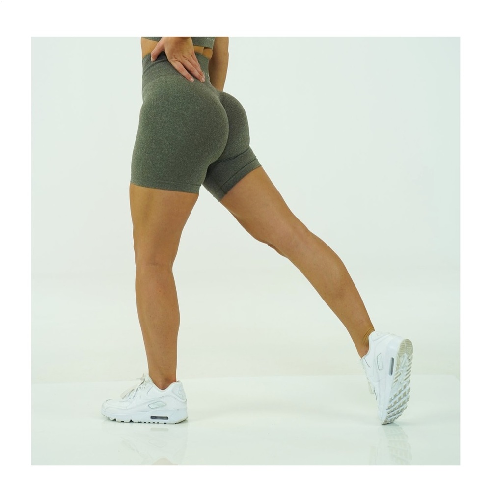 Khaki Green Pro Shorts